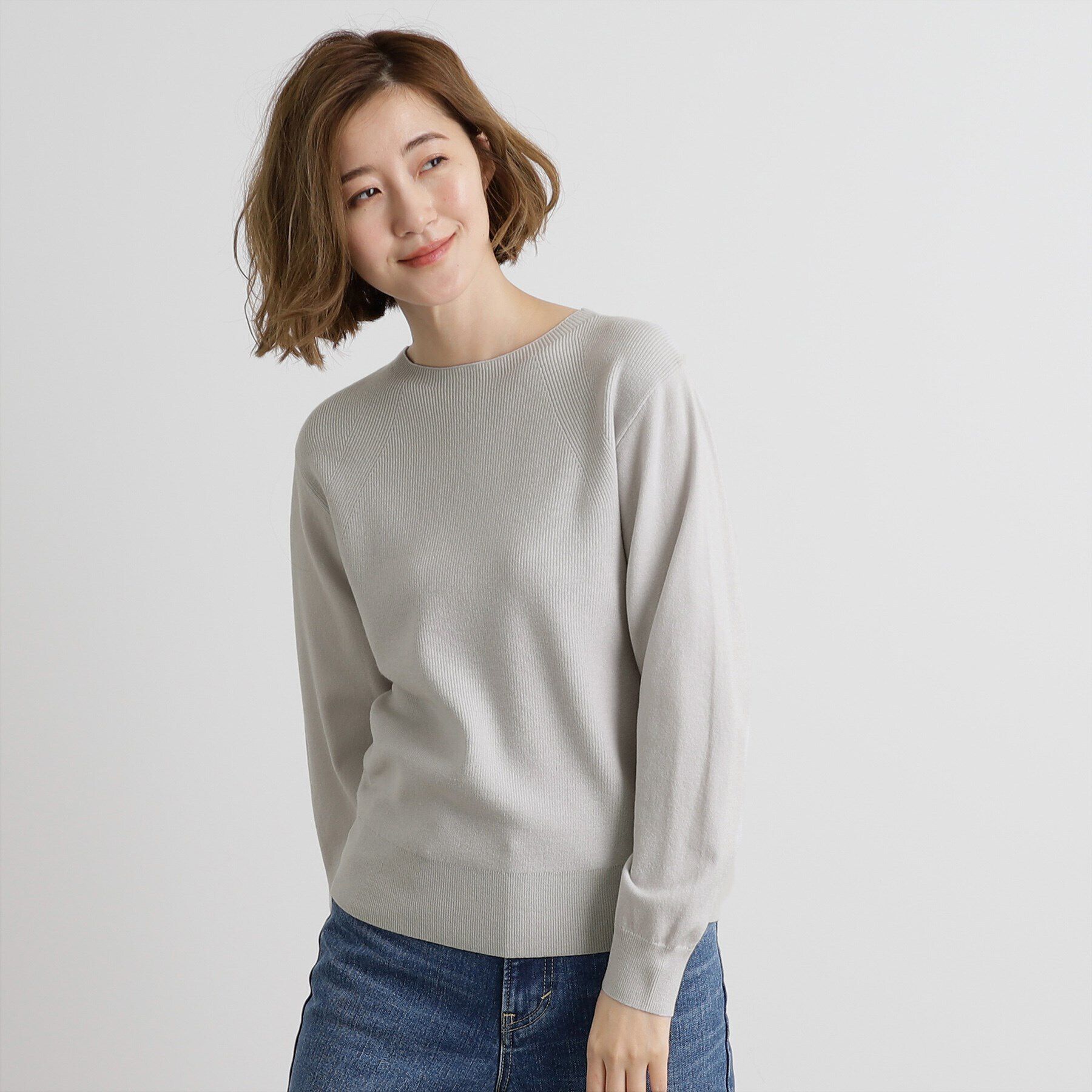 grove「【洗える】毛玉軽減ニットプルオーバー」|ニット・セーター|