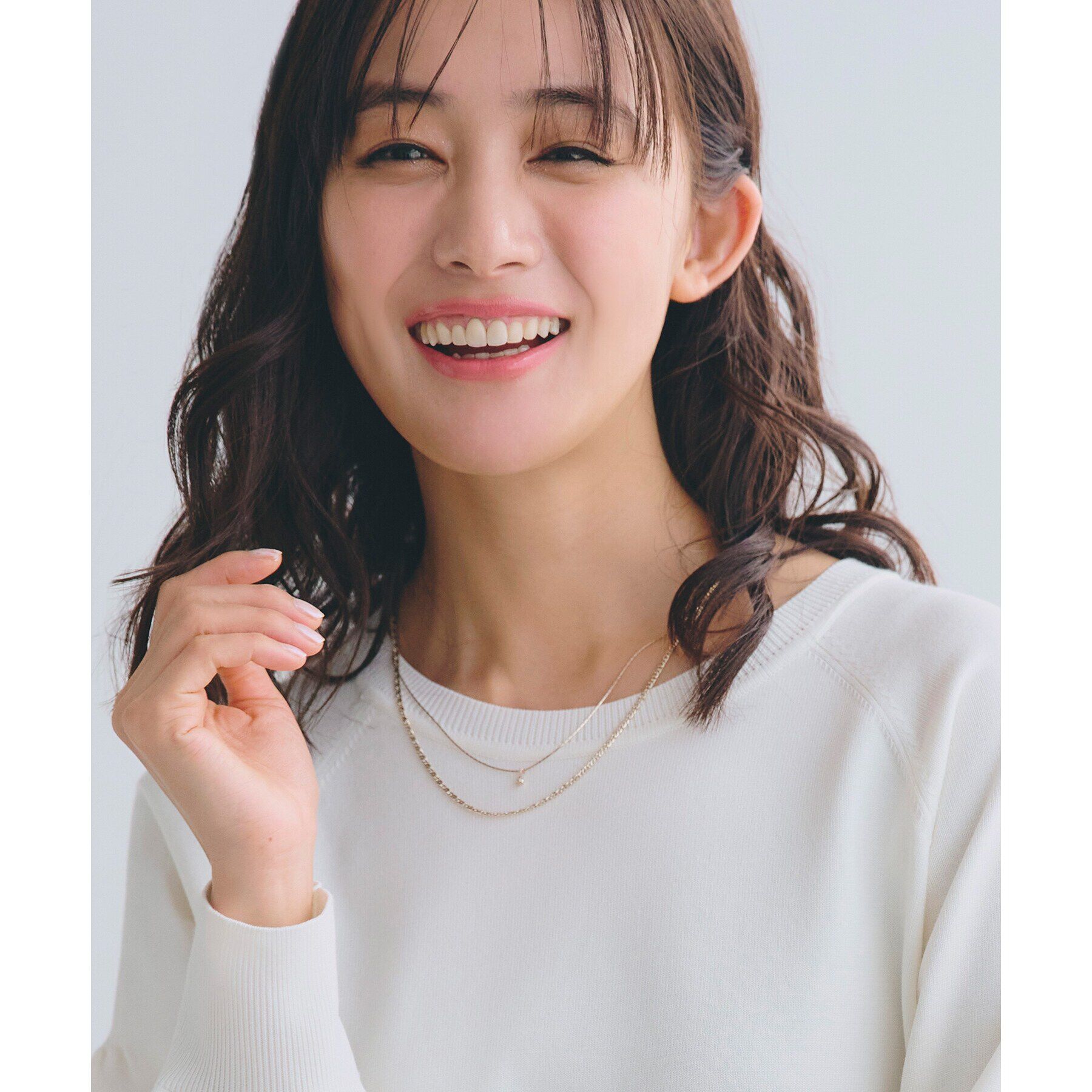 grove「デザインチェーンビジューショートネックレス2本セット」|ネックレス|ゴールド(007)