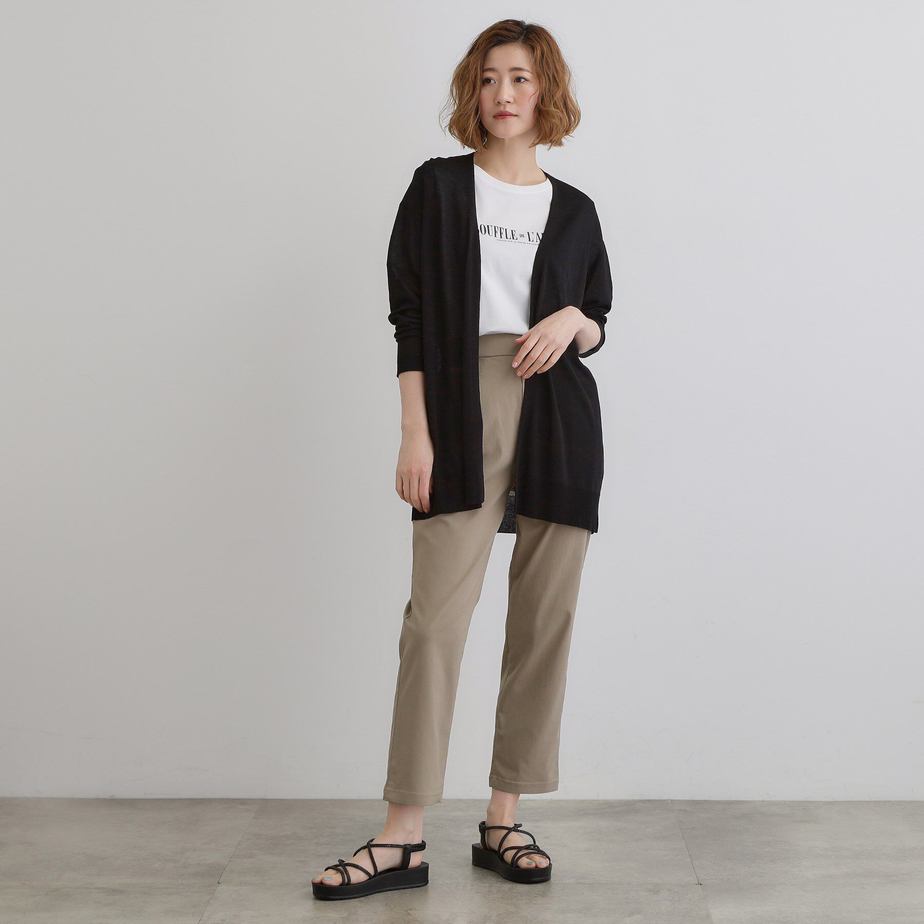 grove「【接触冷感/UVカットetc】夏に嬉しい機能付き！ベーシックロングカーディガン」|カーディガン|