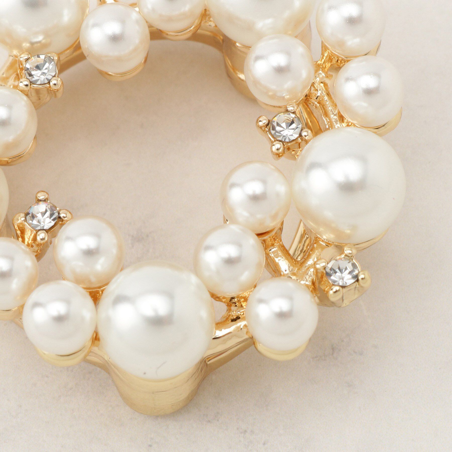 grove「マグネットラウンドブローチ」|ブローチ・コサージュ|