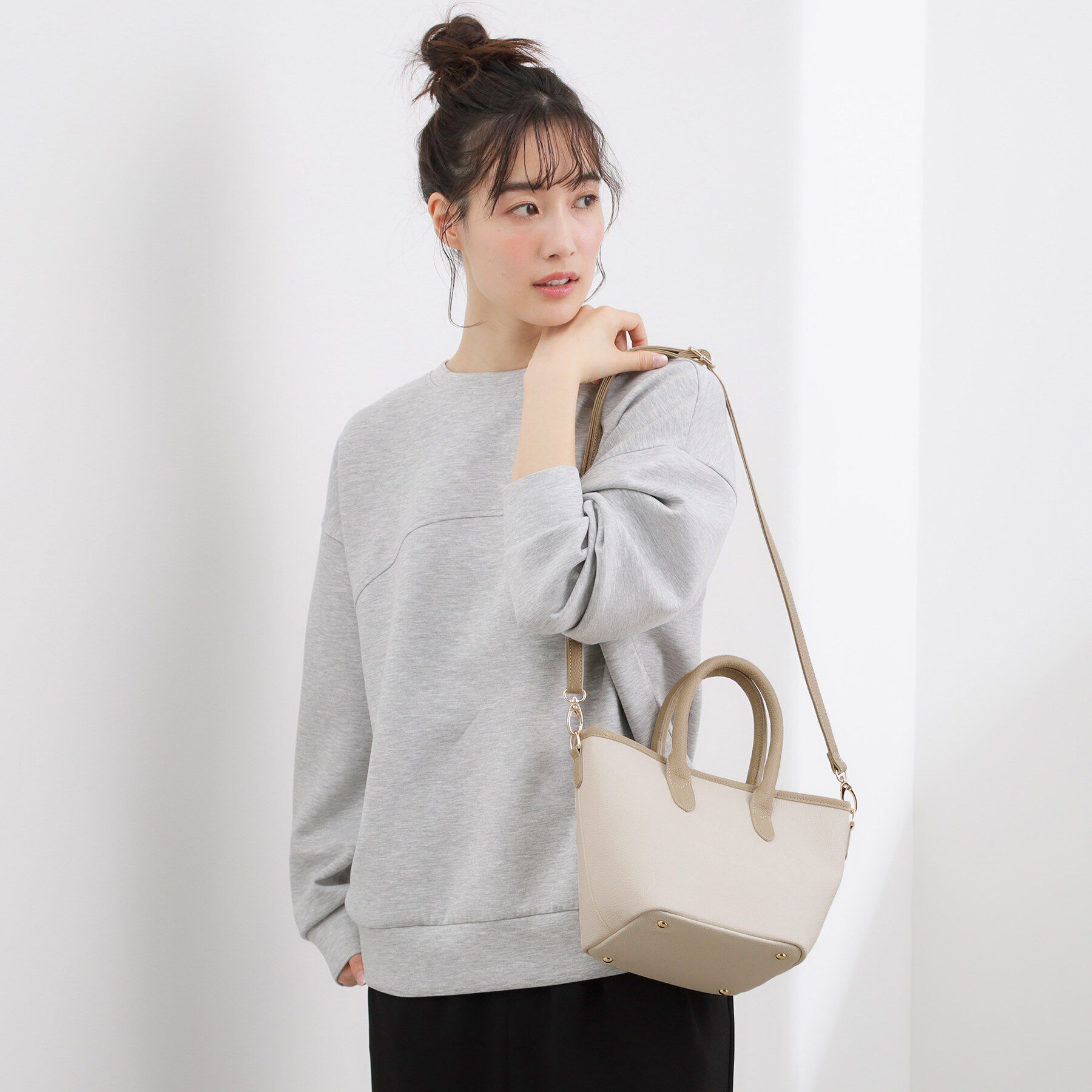 grove「パイピング2WAYトート」|トートバッグ|