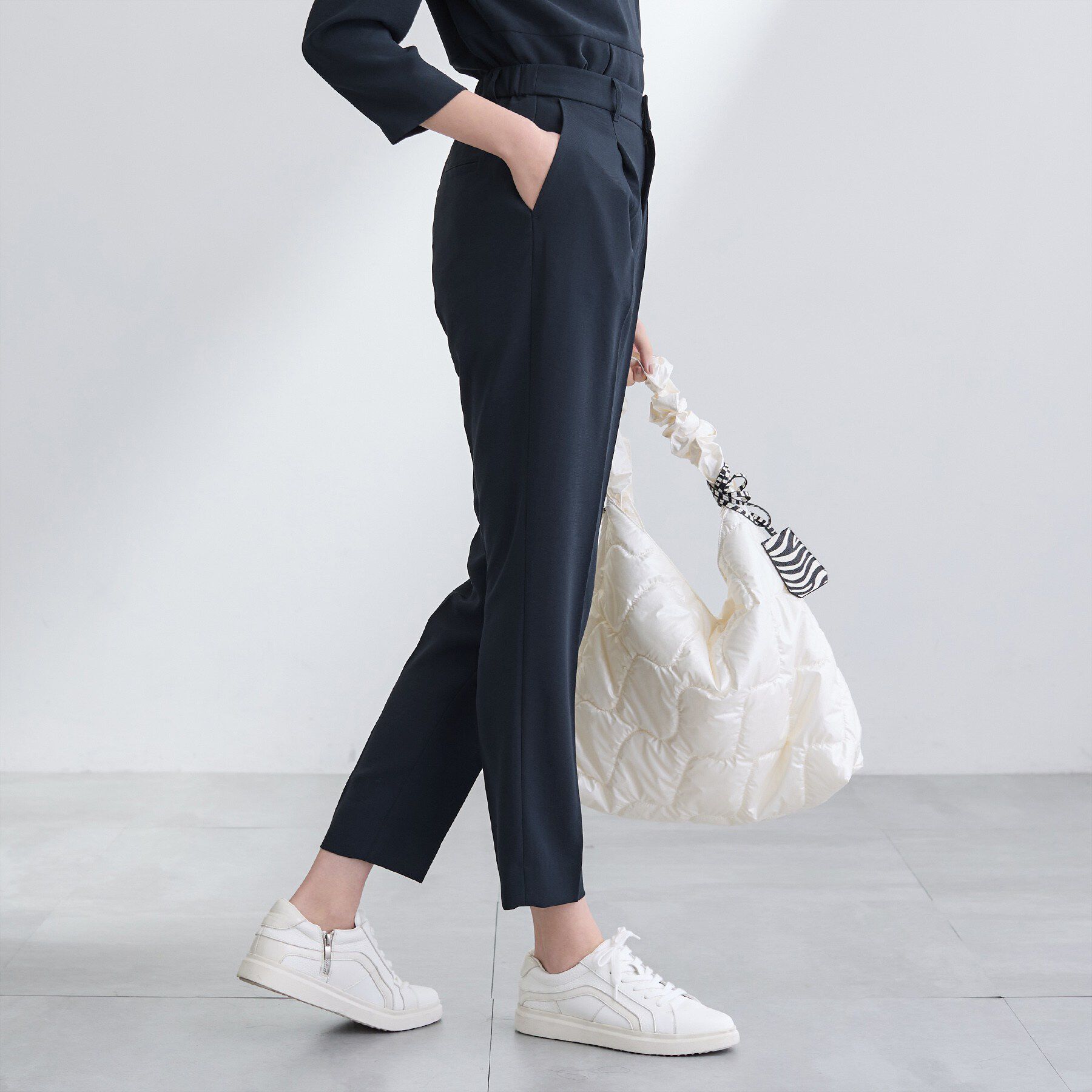 INDIVI「【洗える／UVケア／SETUP可】着る日傘テーパードパンツ」|その他|