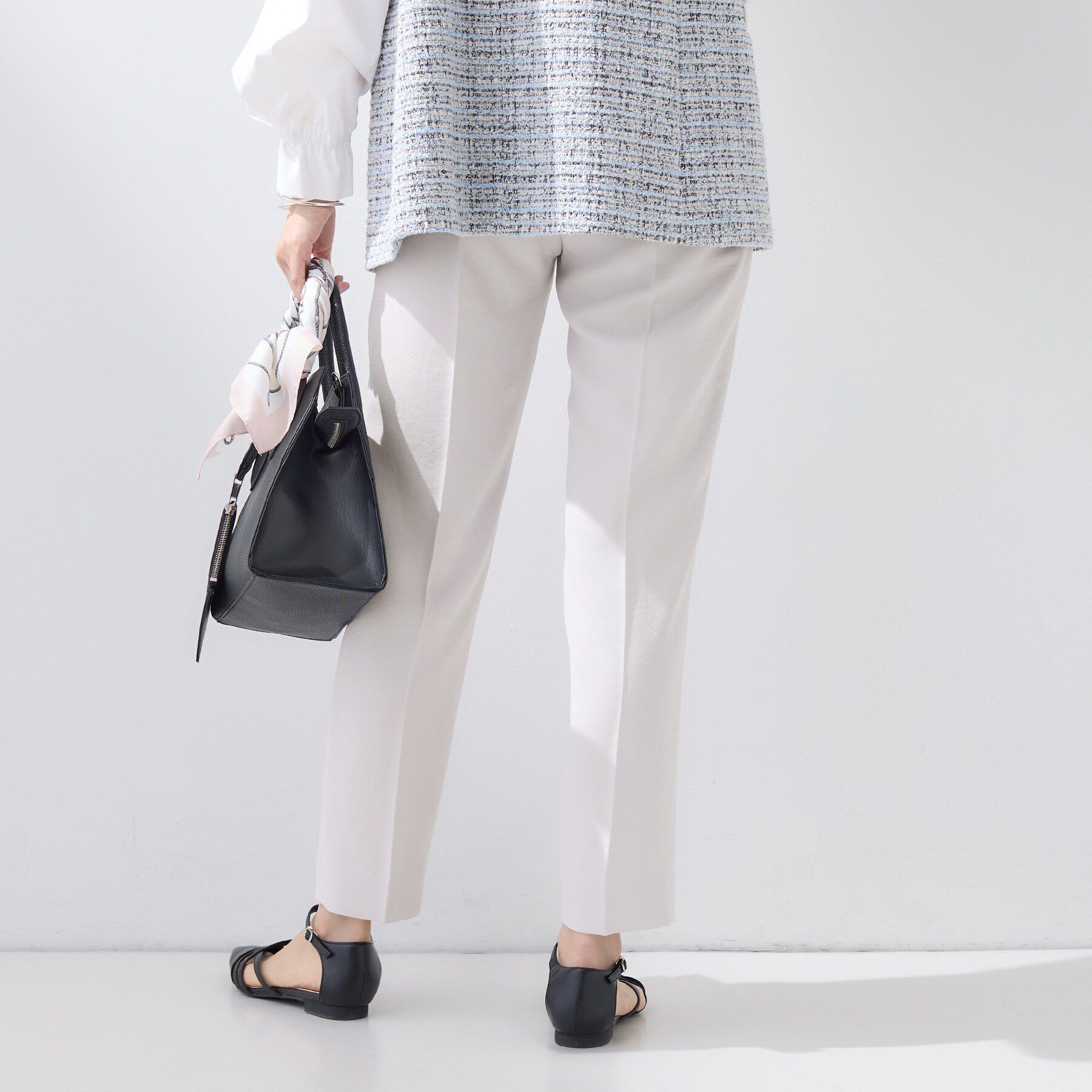 INDIVI「【洗える／UVケア／SETUP可】着る日傘テーパードパンツ」|その他|