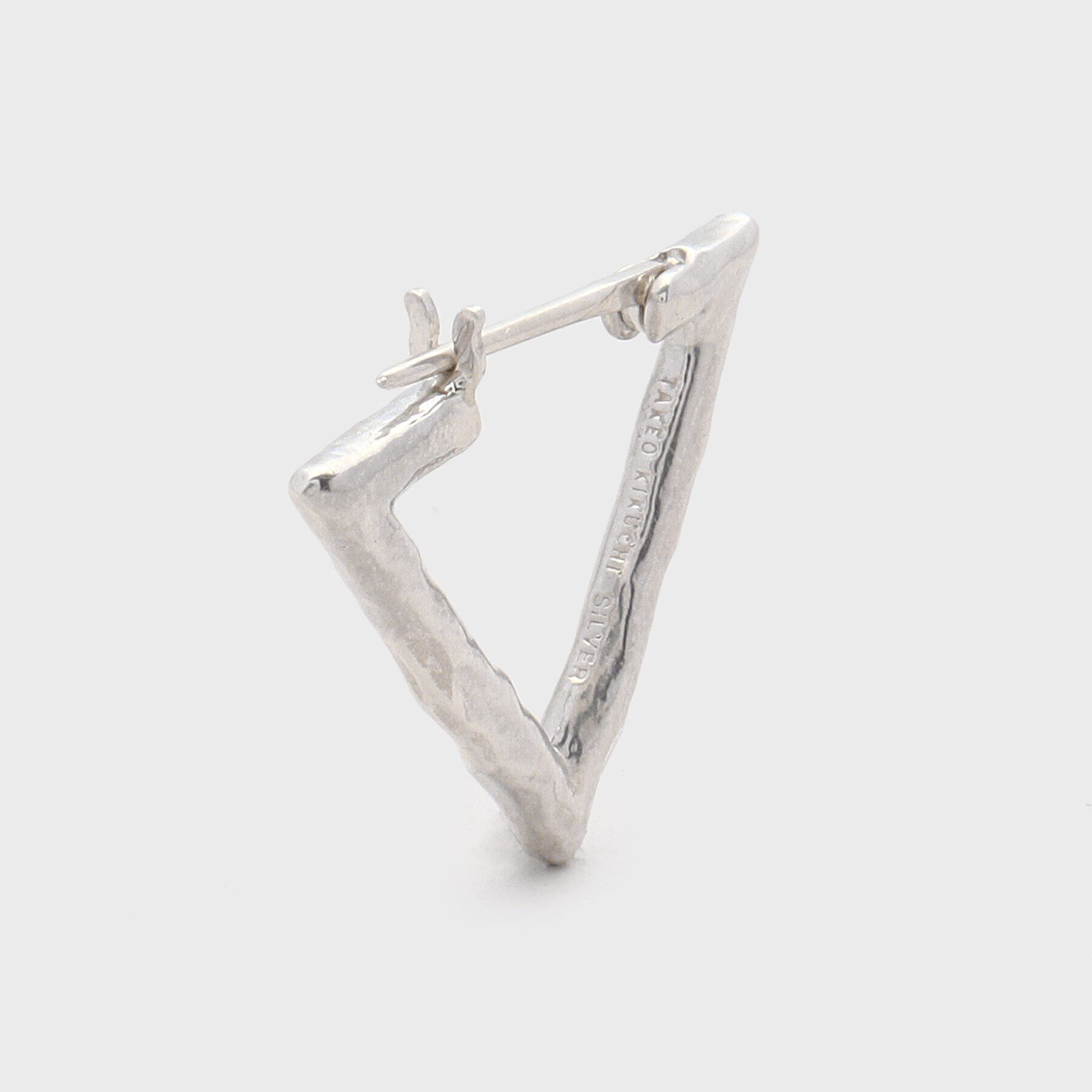 TAKEO KIKUCHI「【MADE IN JAPAN】トライアングルフープシルバーピアス」|ピアス|