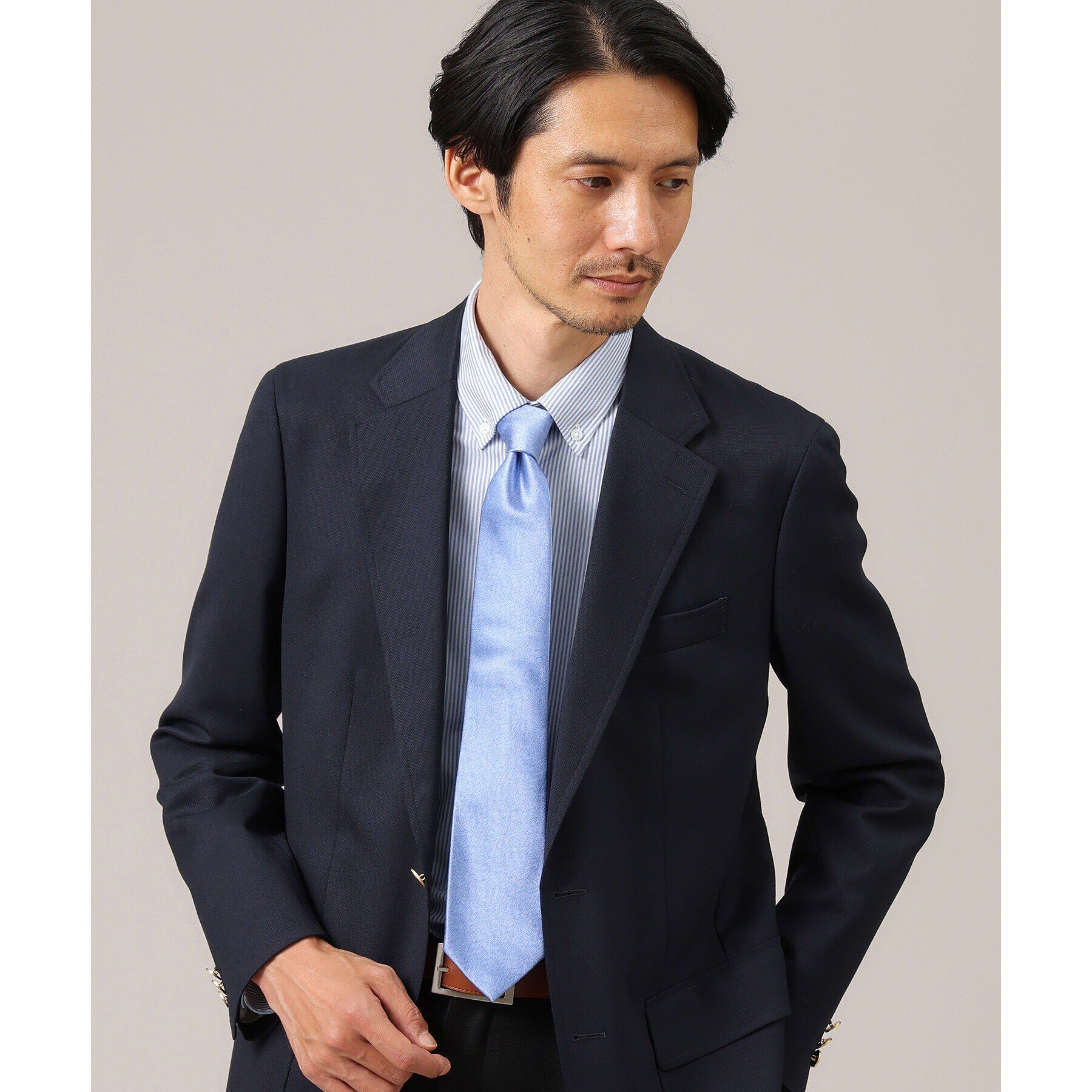 TAKEO KIKUCHI「【日本製】サテンモガ メランジネクタイ」|ネクタイ・蝶ネクタイ|