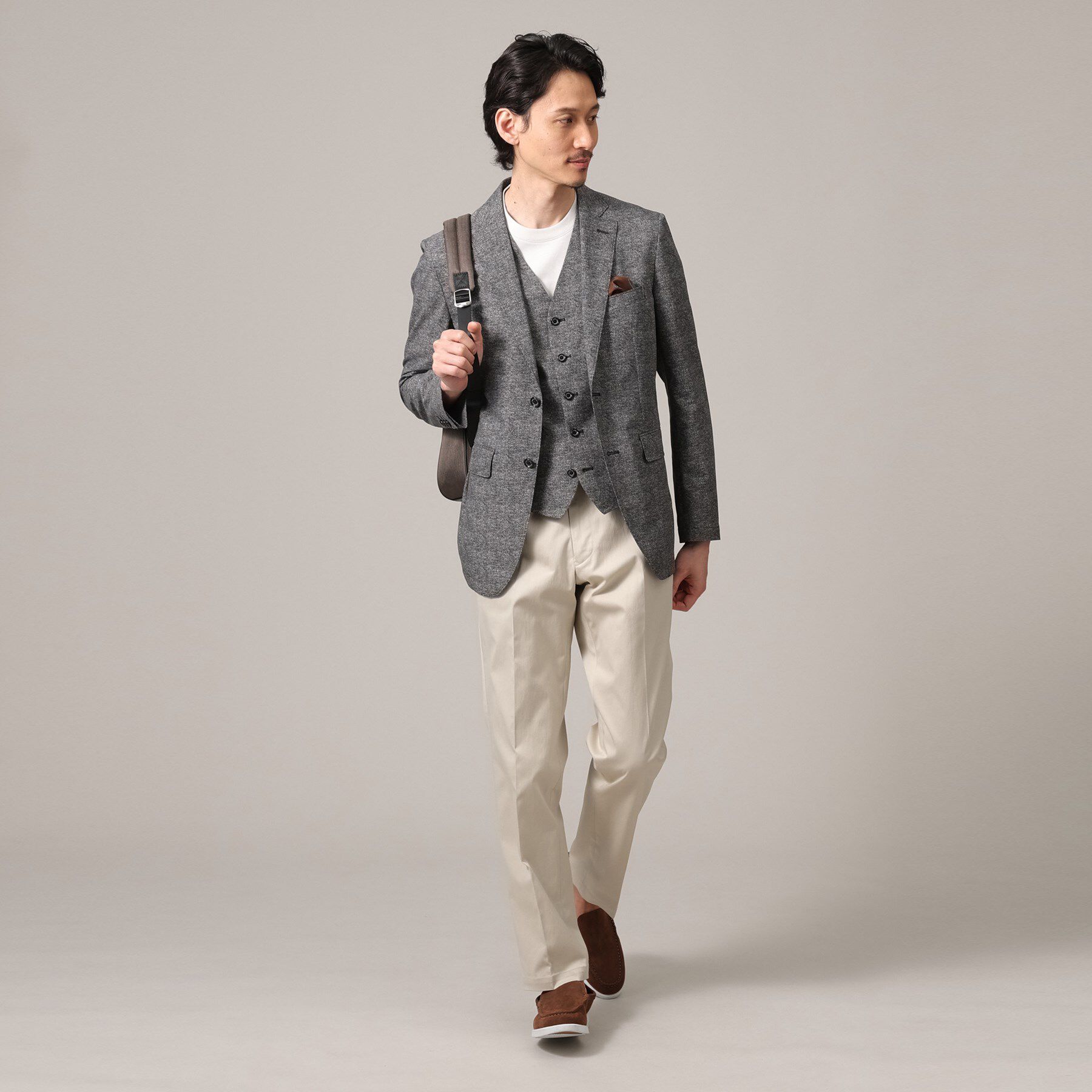 TAKEO KIKUCHI「【抗菌防臭】COOL DOTS（R）ドビープリント ジャケット」|テーラードジャケット|