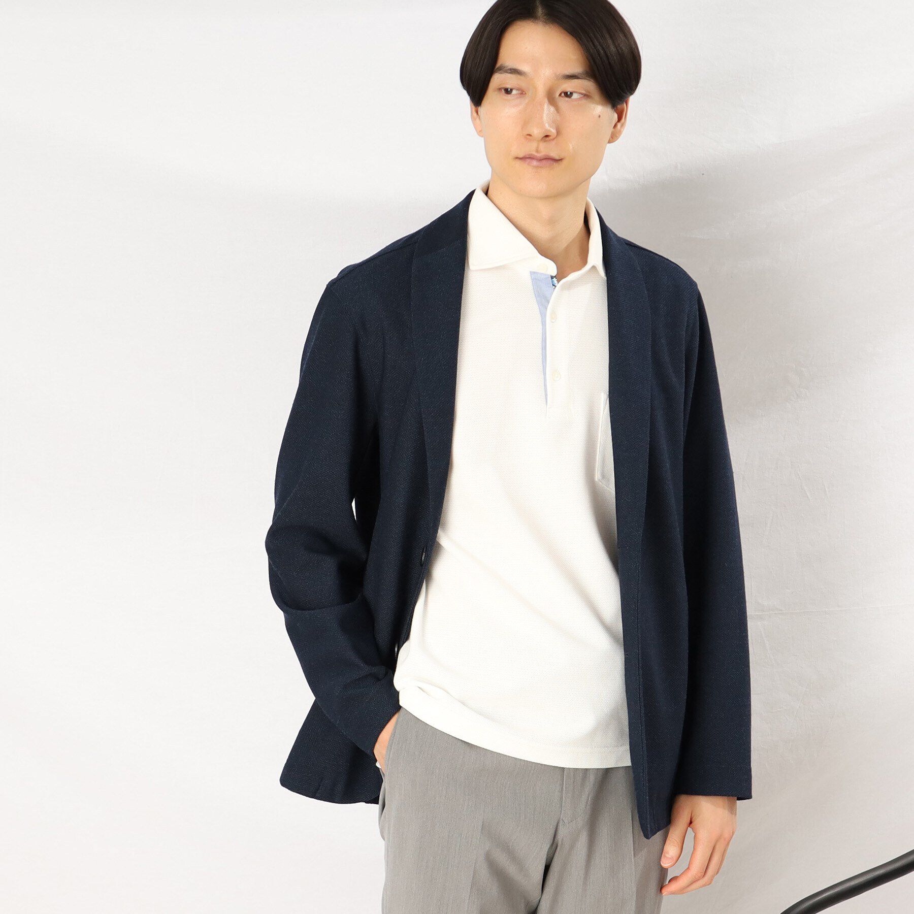 TAKEO KIKUCHI「【抗菌防臭】ハニカムメランジ ポロシャツ ベーシックカラー」|ポロシャツ|