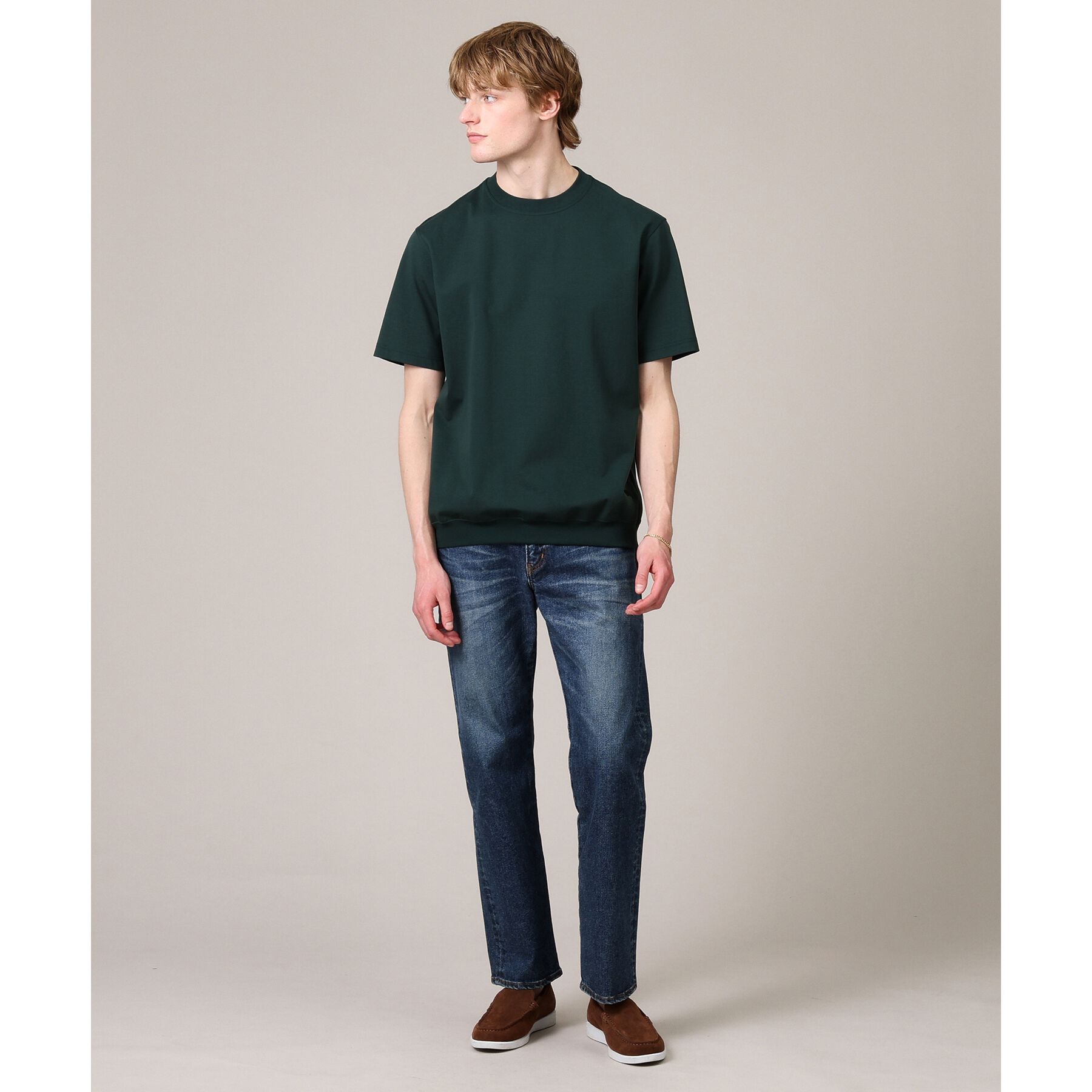 TAKEO KIKUCHI「【抗菌防臭／5サイズ展開】ハイゲージポンチ Tシャツ」|Tシャツ・カットソー|