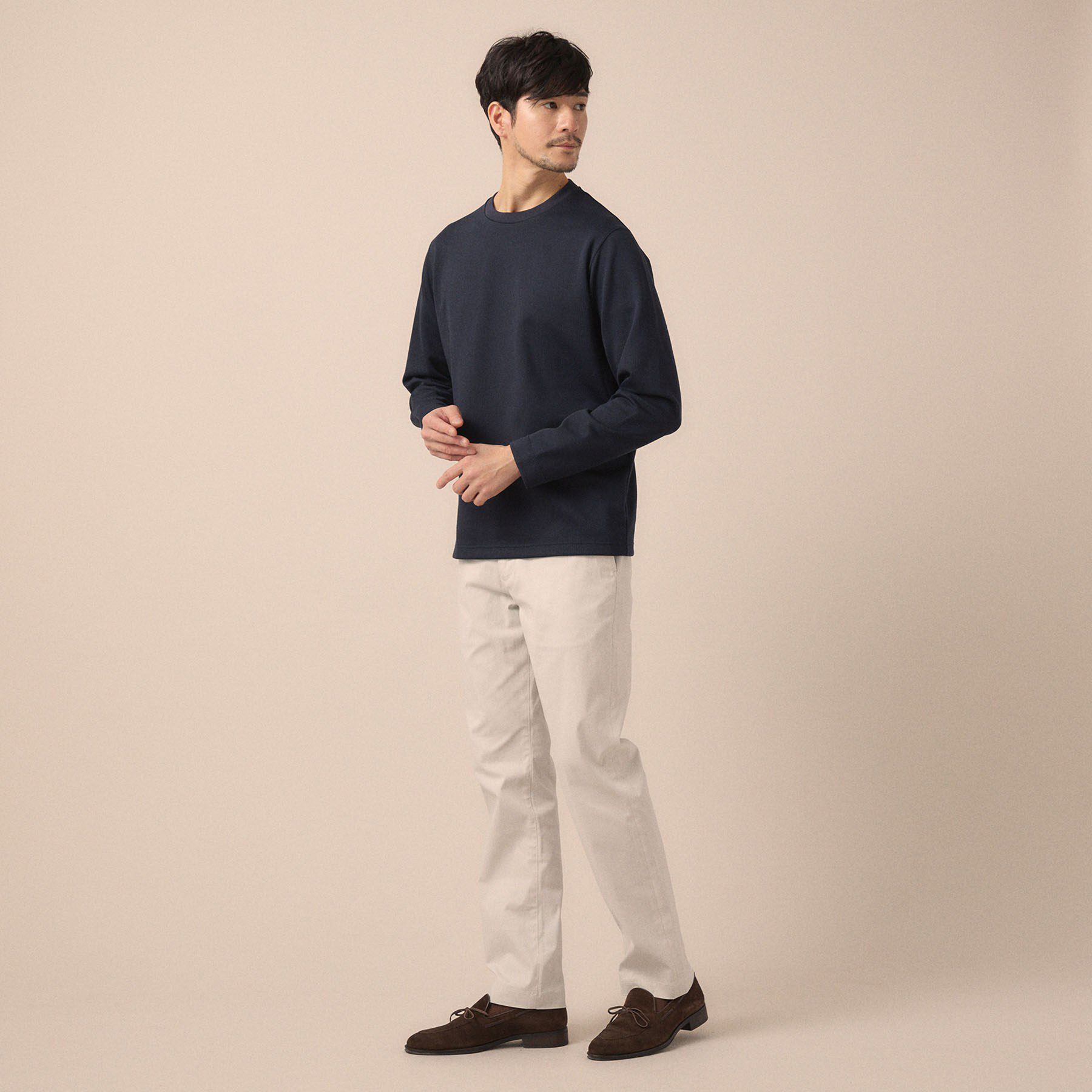 TAKEO KIKUCHI「【尾州ファブリック】ジャガードカットソー」|Tシャツ・カットソー|