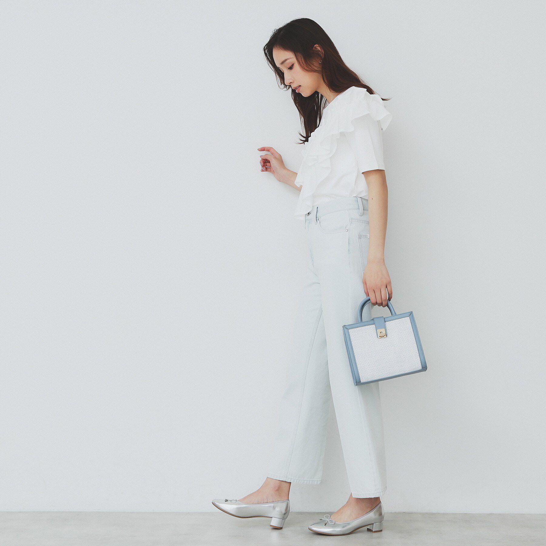 index「アシメフリルトップス【UV/接触冷感/洗濯機洗い可】」|Tシャツ・カットソー|