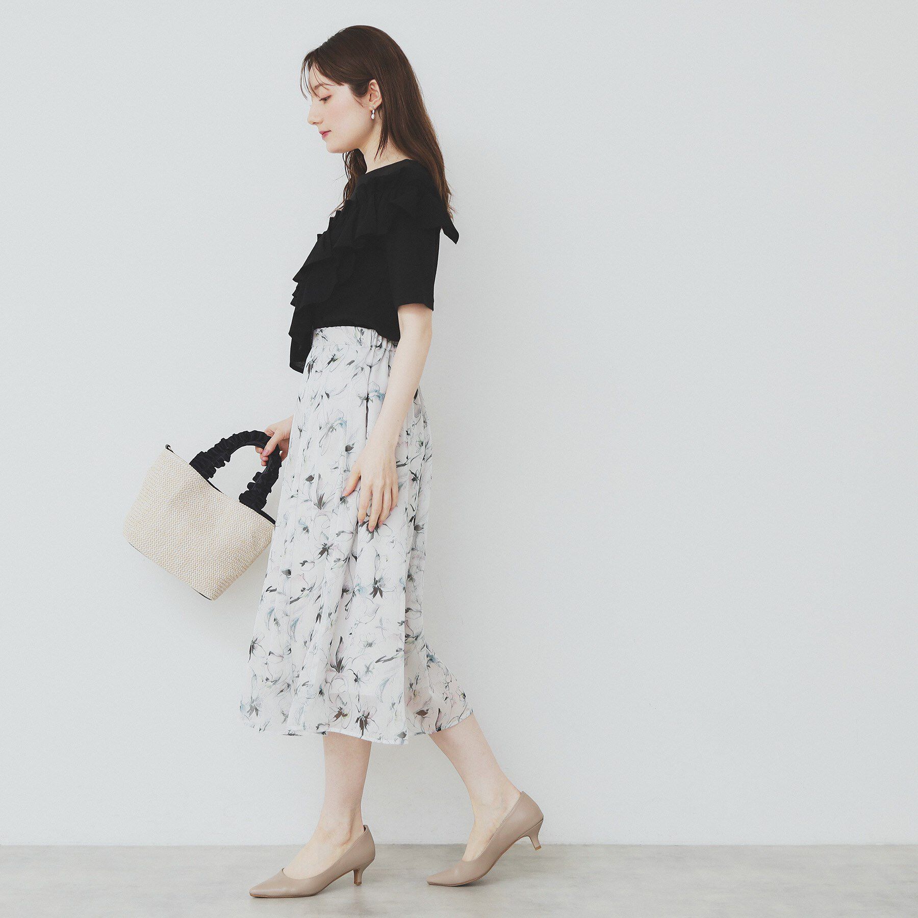 index「アシメフリルトップス【UV/接触冷感/洗濯機洗い可】」|Tシャツ・カットソー|