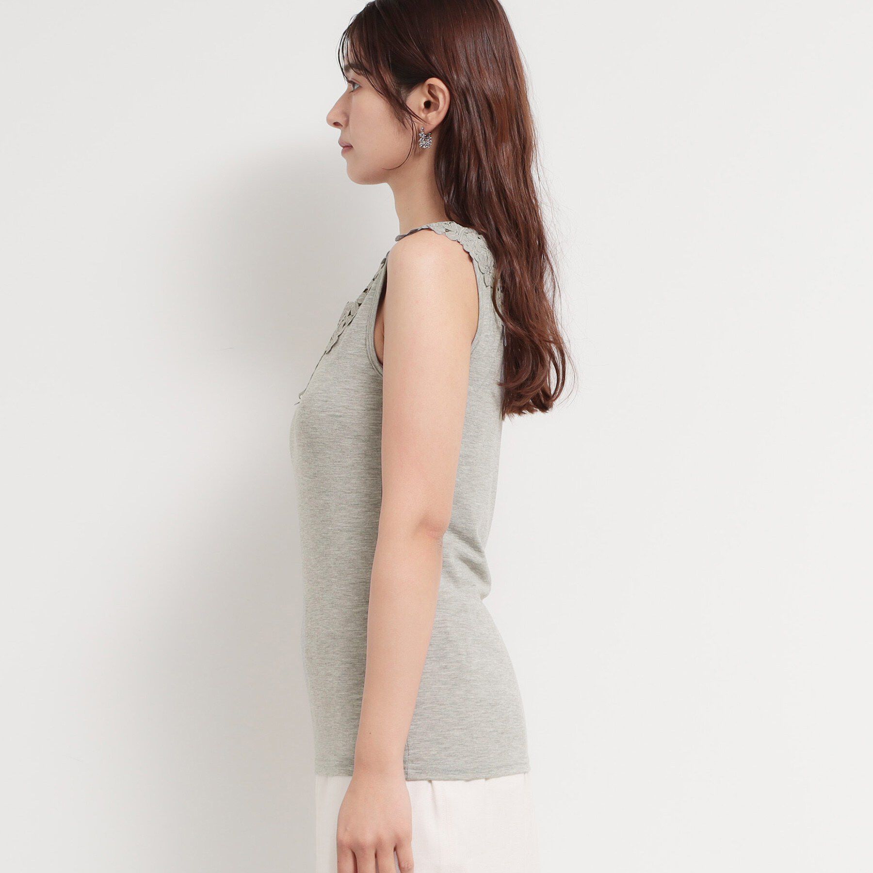 THE SHOP TK「モチーフレースタンク」|キャミソール|