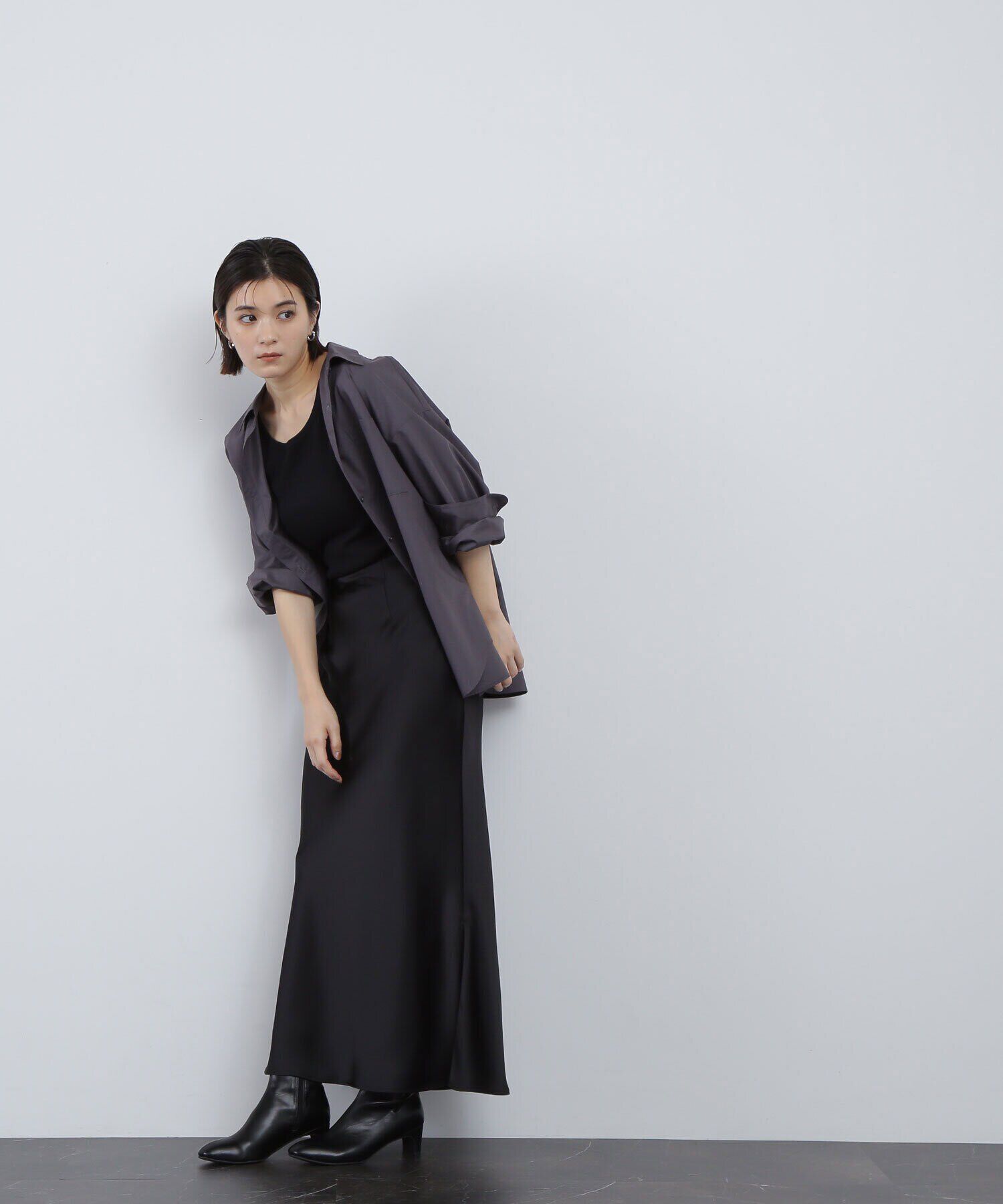  「サイドスリットバイアスナロースカート」|スカート|