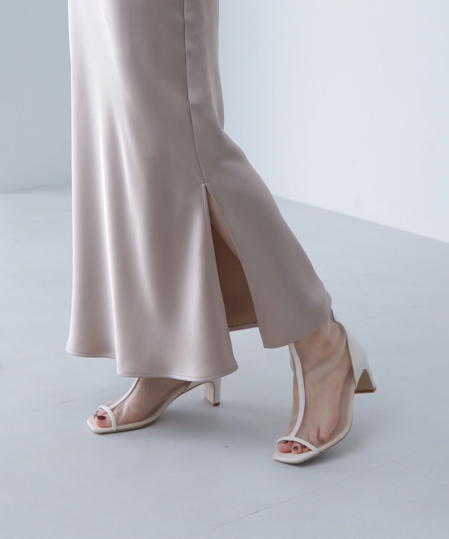  「サイドスリットバイアスナロースカート」|スカート|