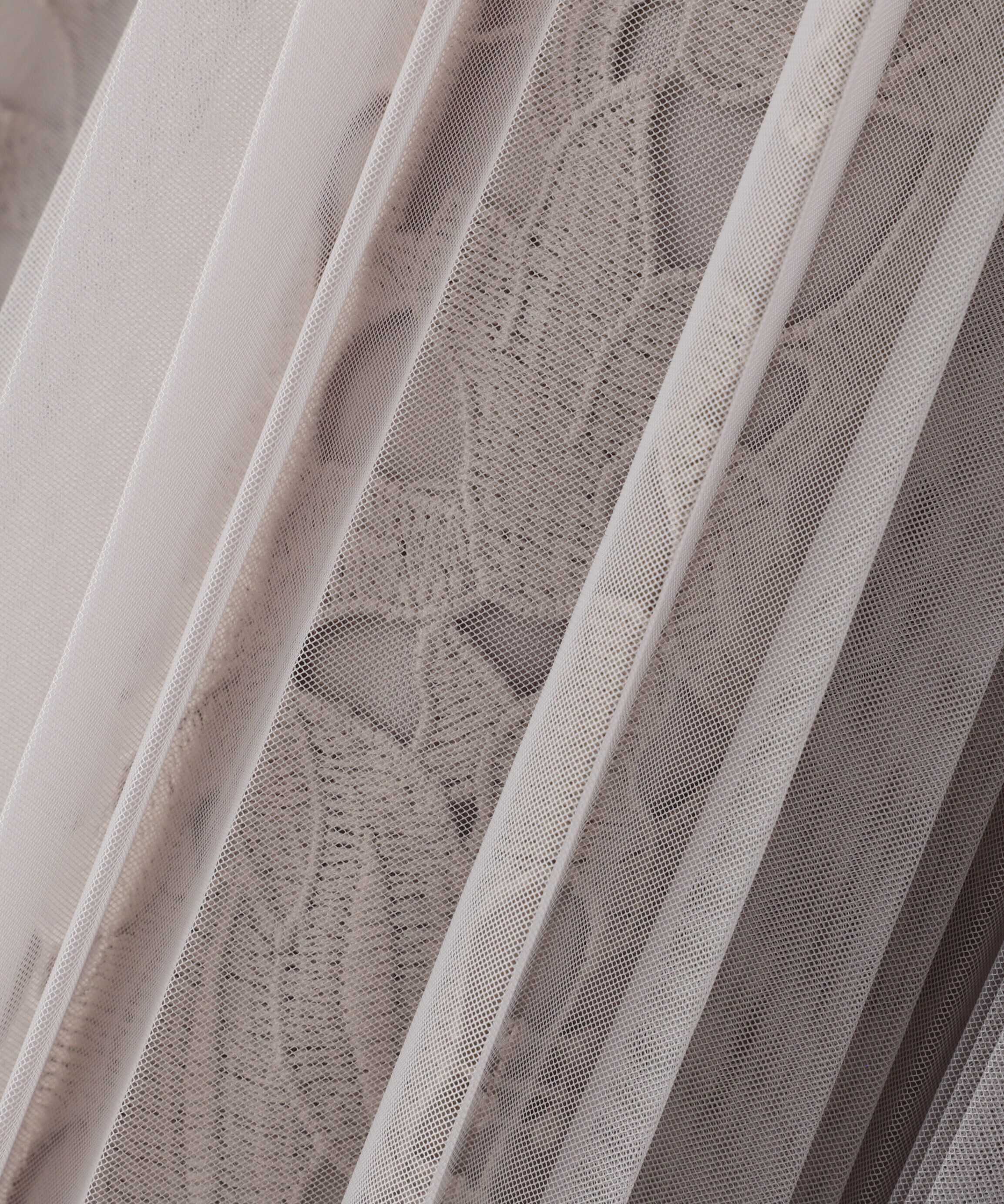  「レースレイヤードチュールスカート」|スカート|