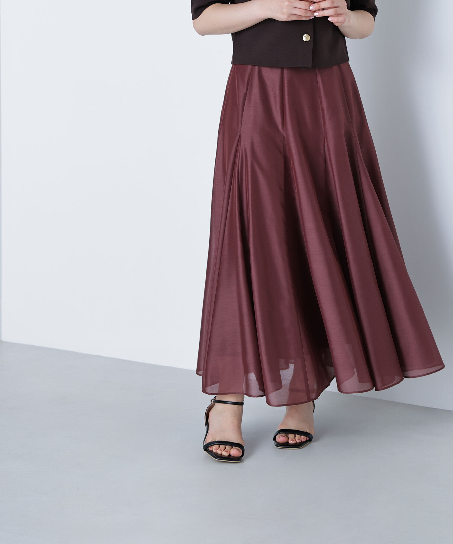  「シャイニーシアーボイルスカート」|スカート|