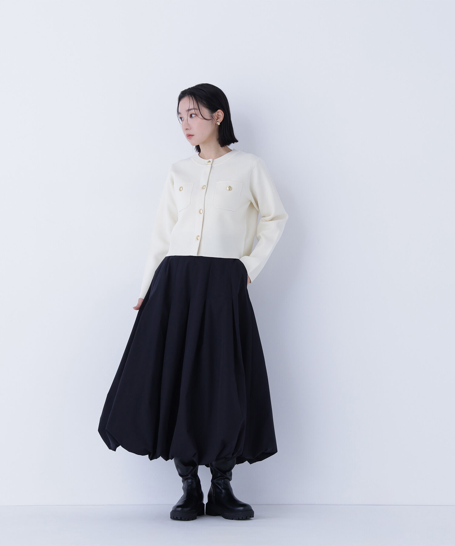  「タックバルーンスカート」|スカート|