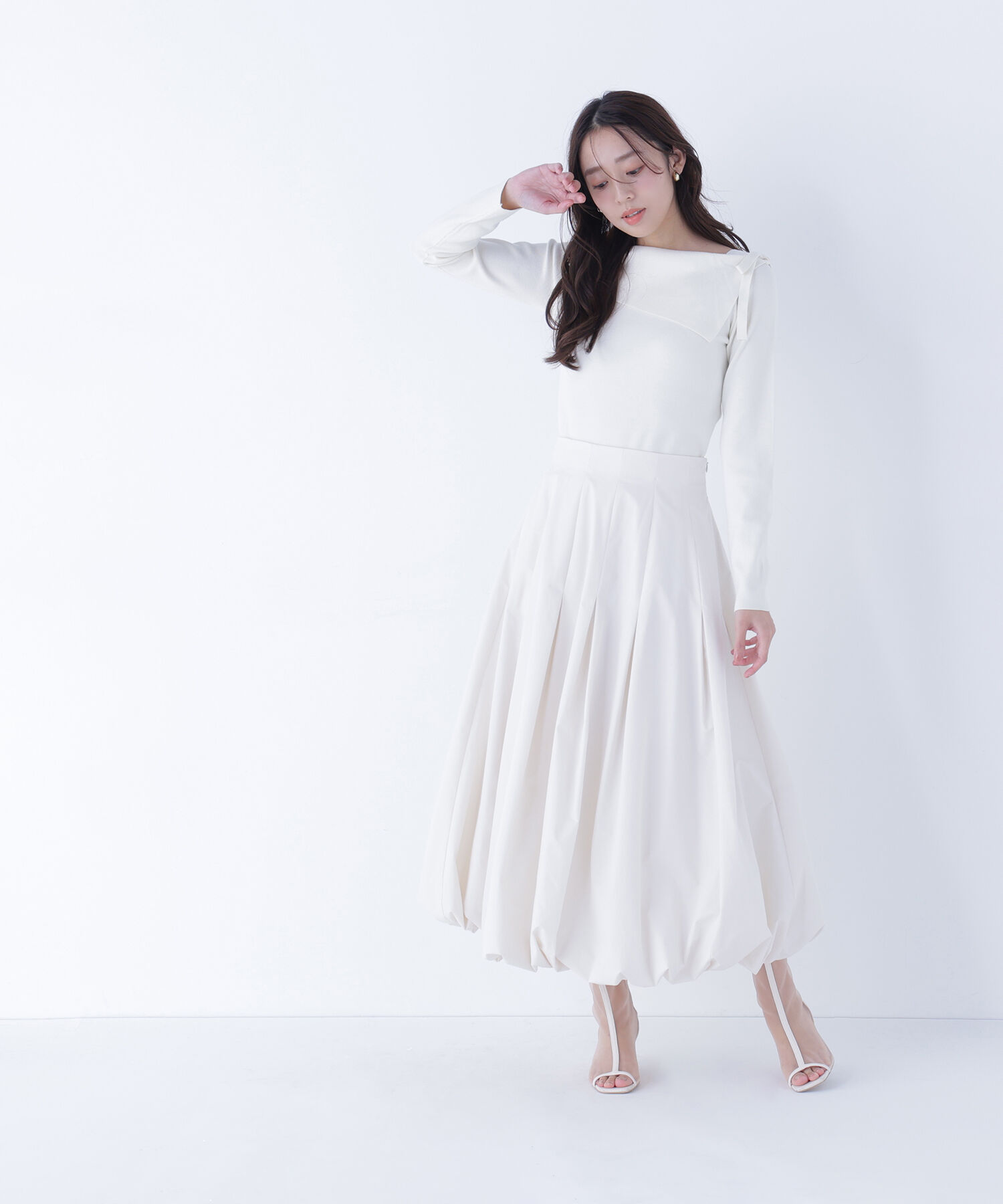  「タックバルーンスカート」|スカート|