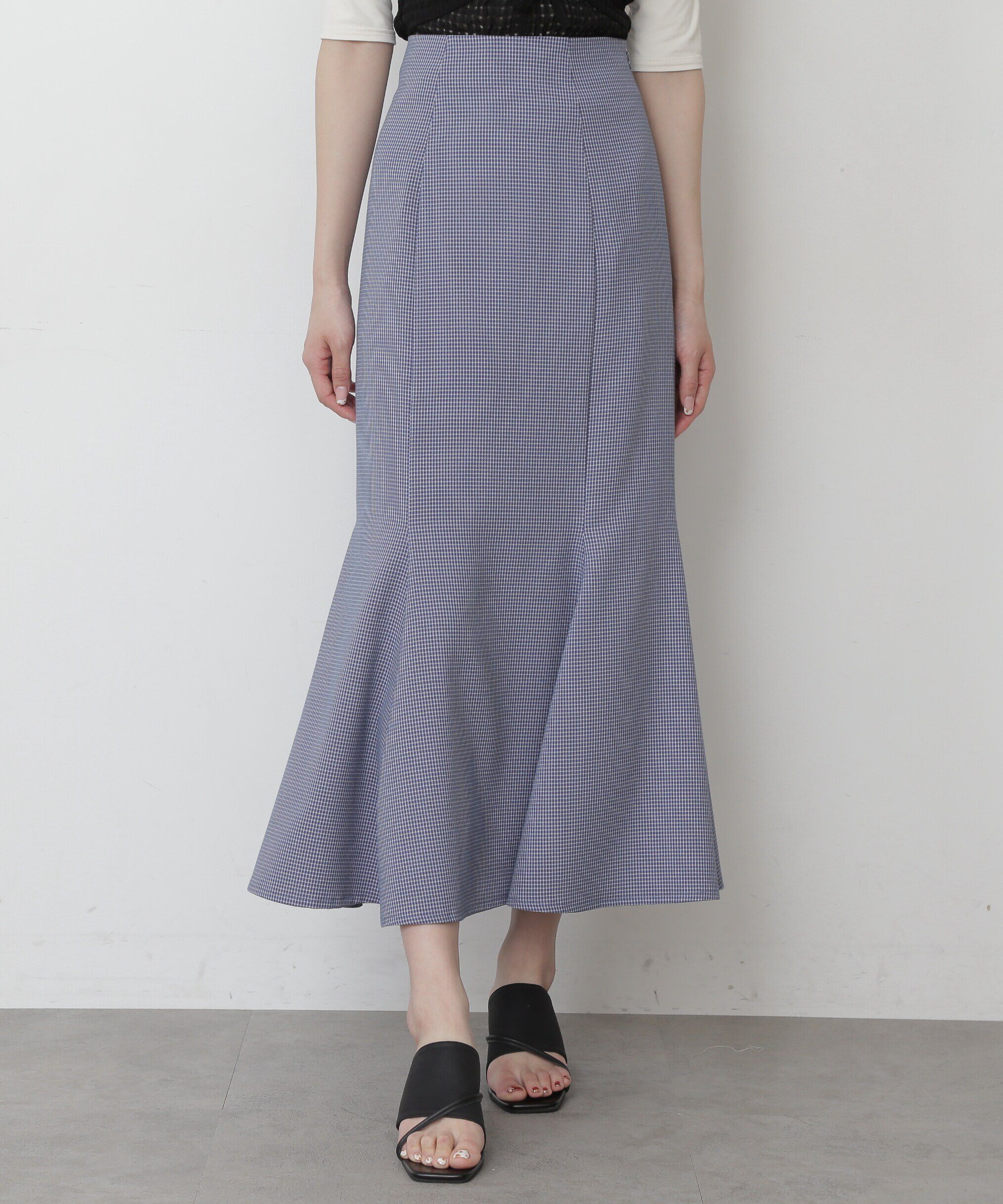  「カラーチェックマーメイドスカートⅡ」|スカート|
