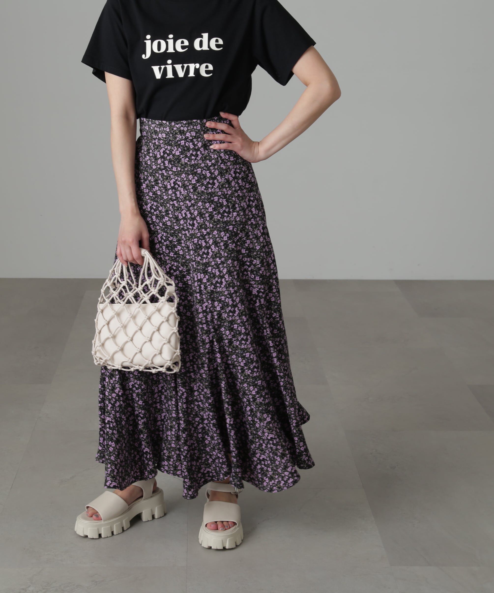  「フラワーエスカルゴマーメイドスカート」|スカート|