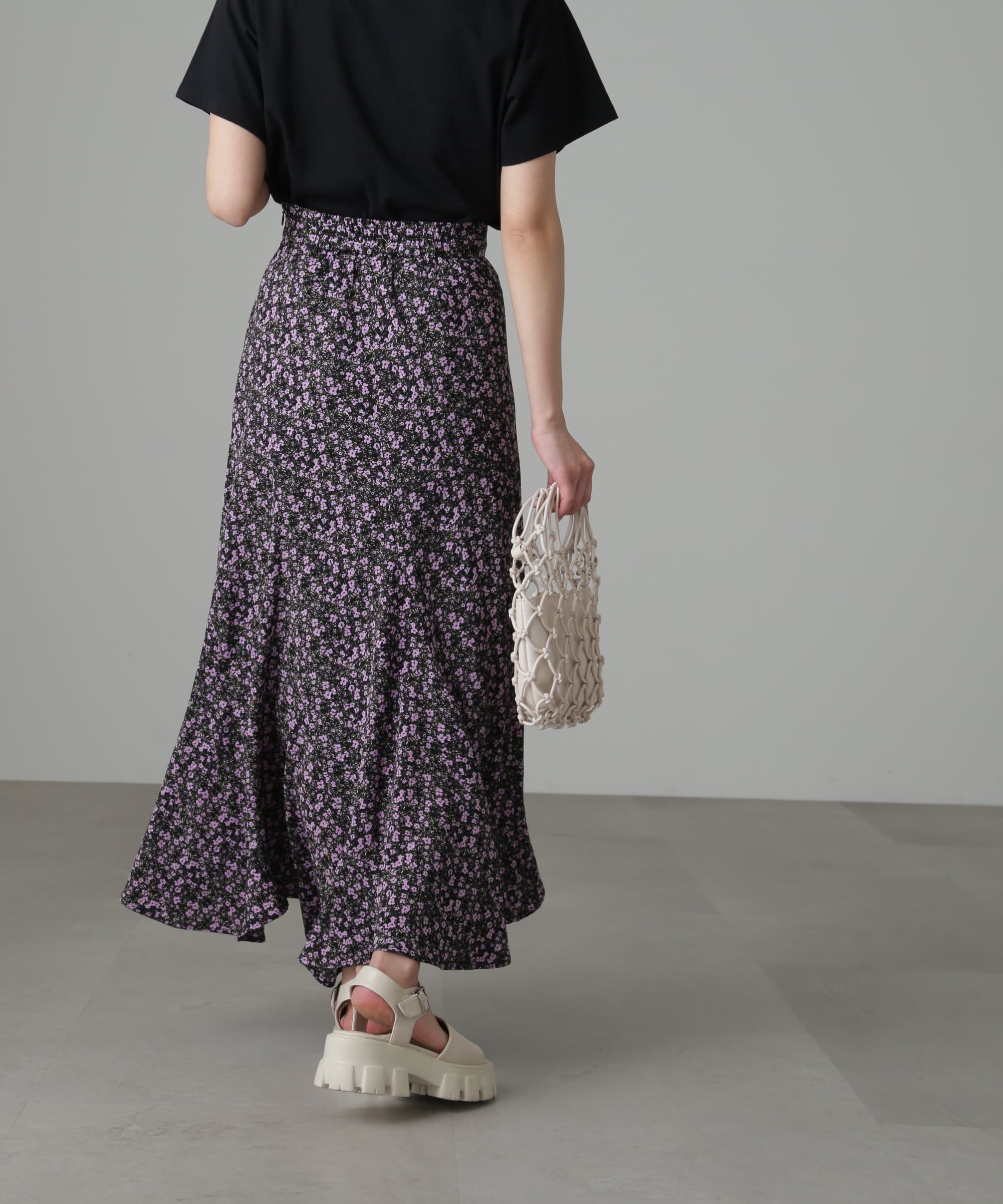  「フラワーエスカルゴマーメイドスカート」|スカート|