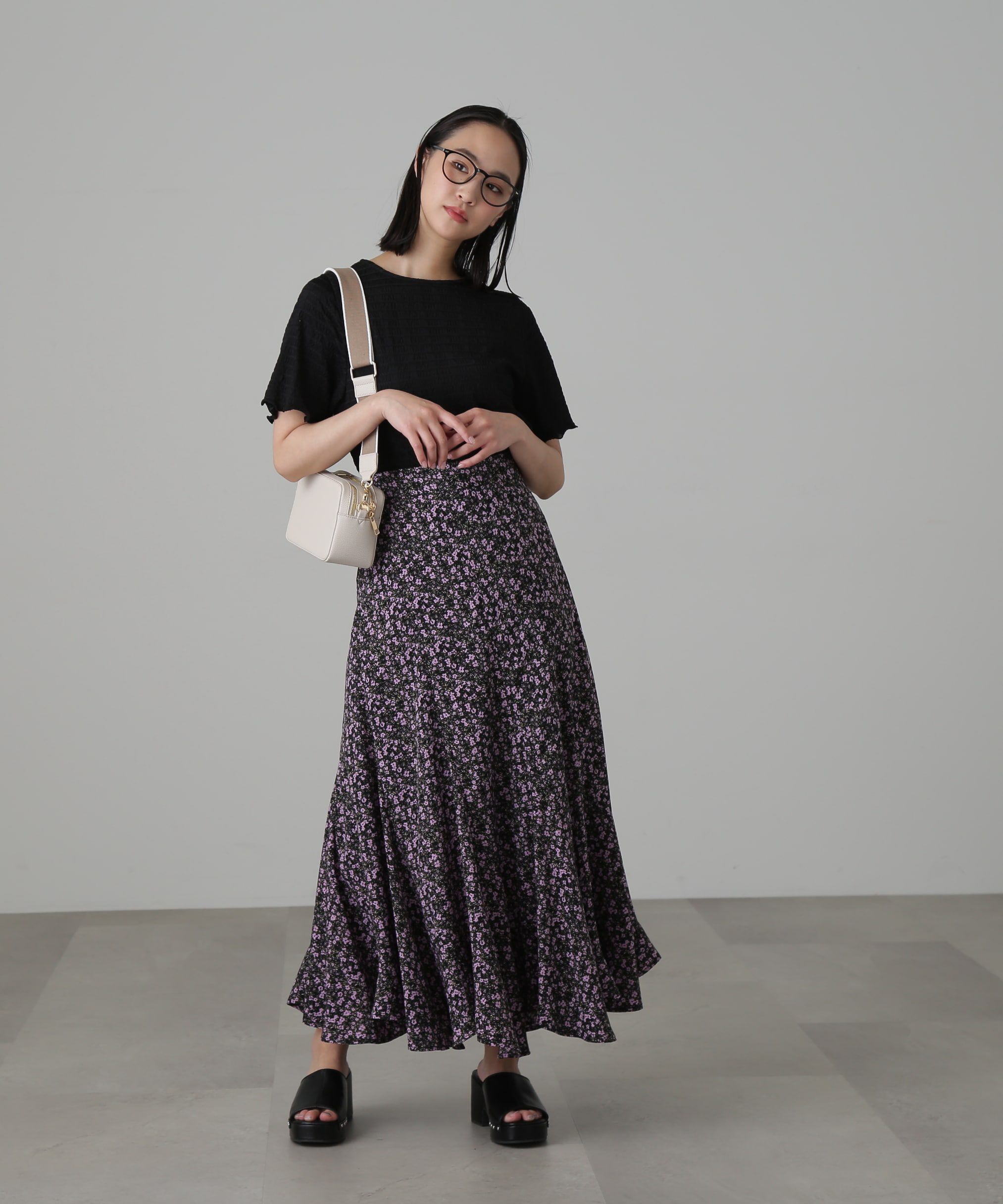  「フラワーエスカルゴマーメイドスカート」|スカート|