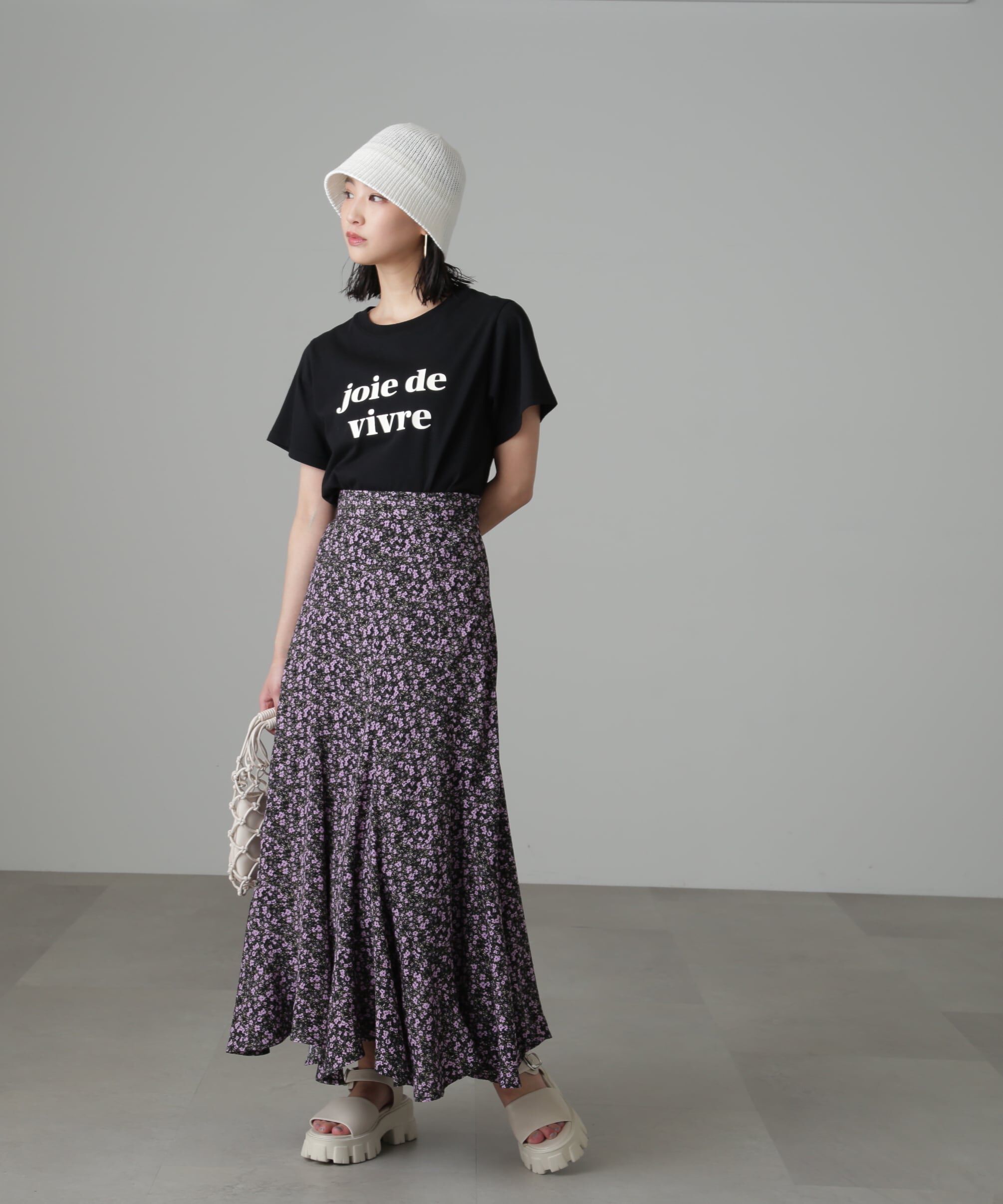  「フラワーエスカルゴマーメイドスカート」|スカート|