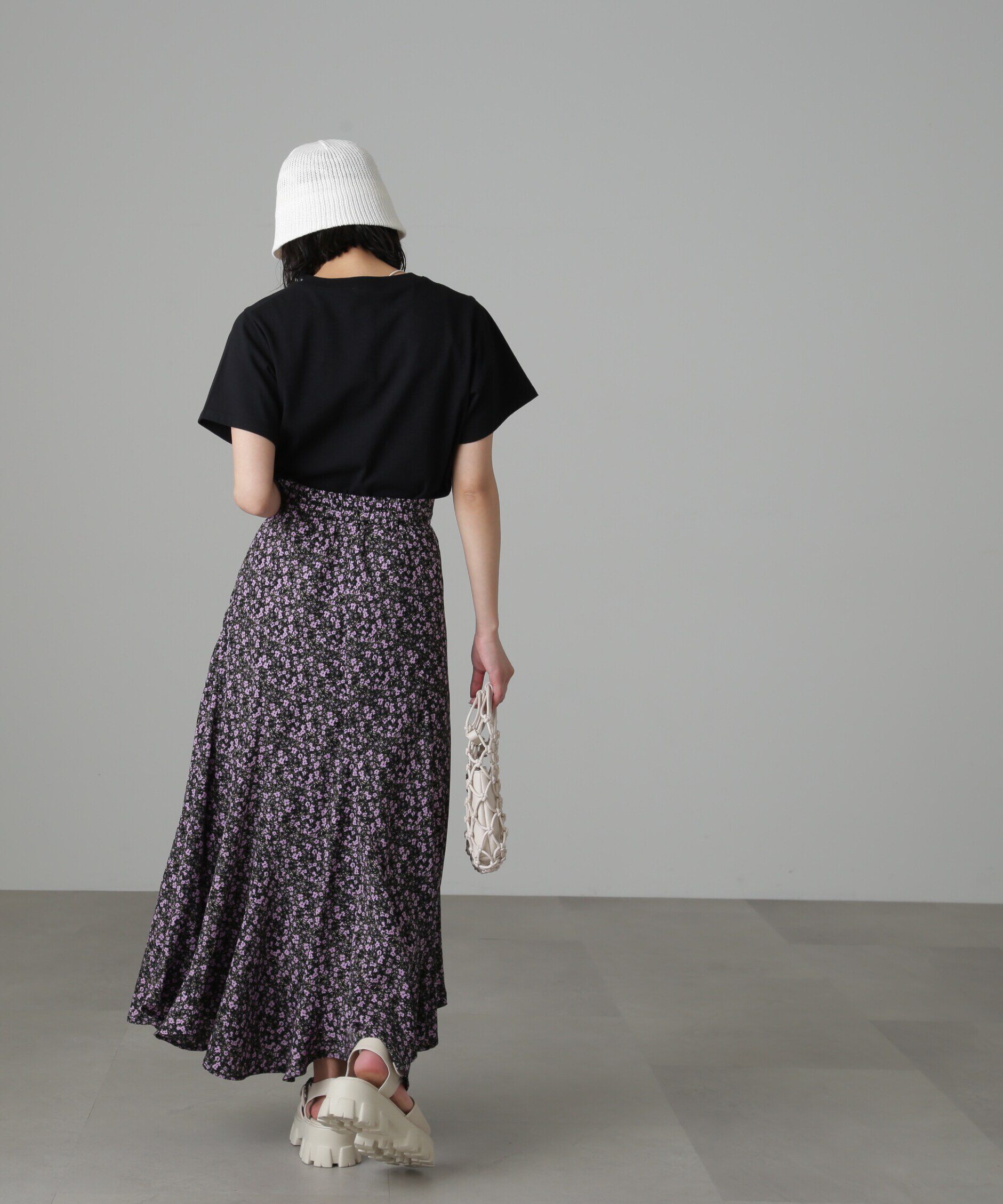  「フラワーエスカルゴマーメイドスカート」|スカート|