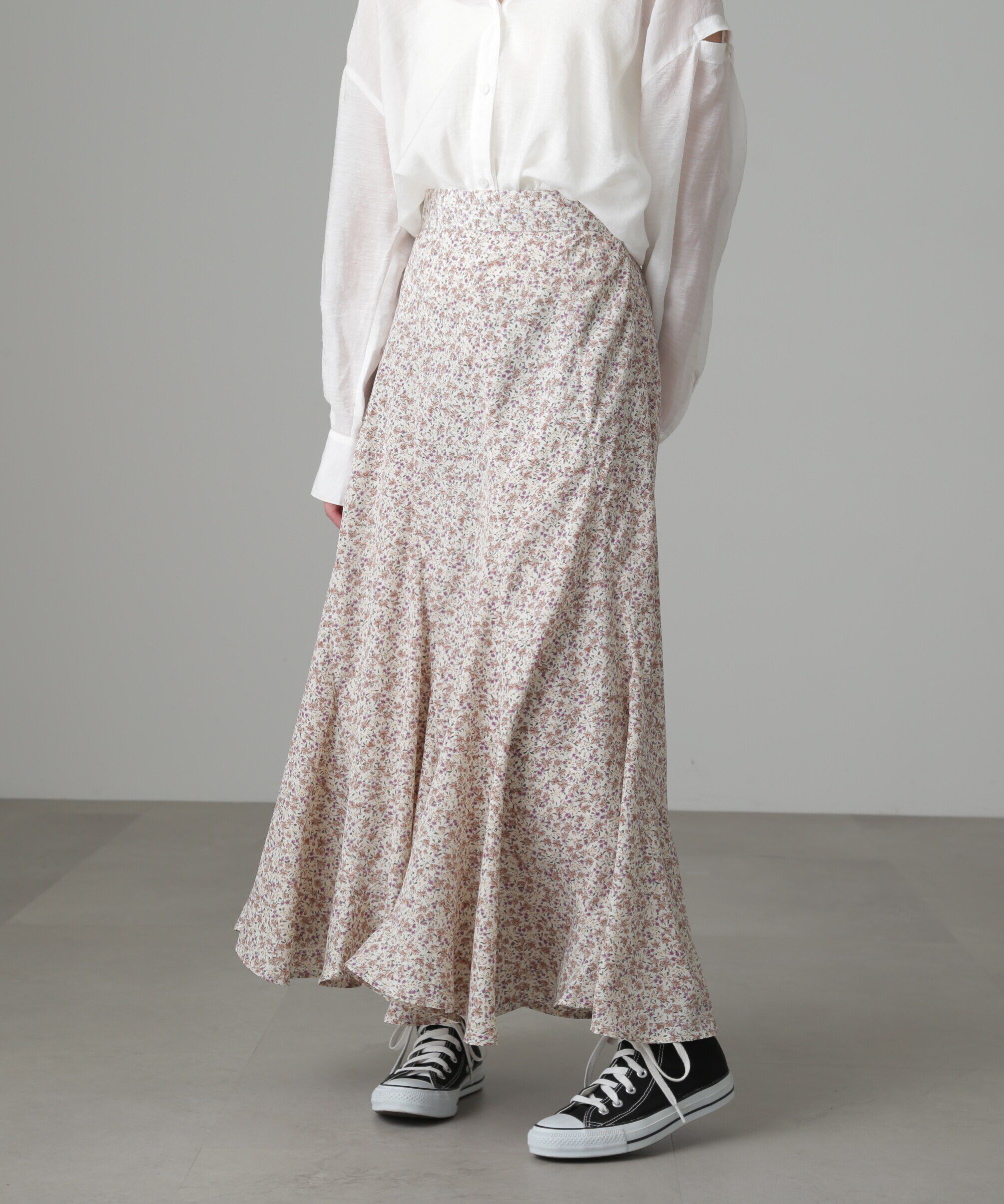  「フラワーエスカルゴマーメイドスカート」|スカート|