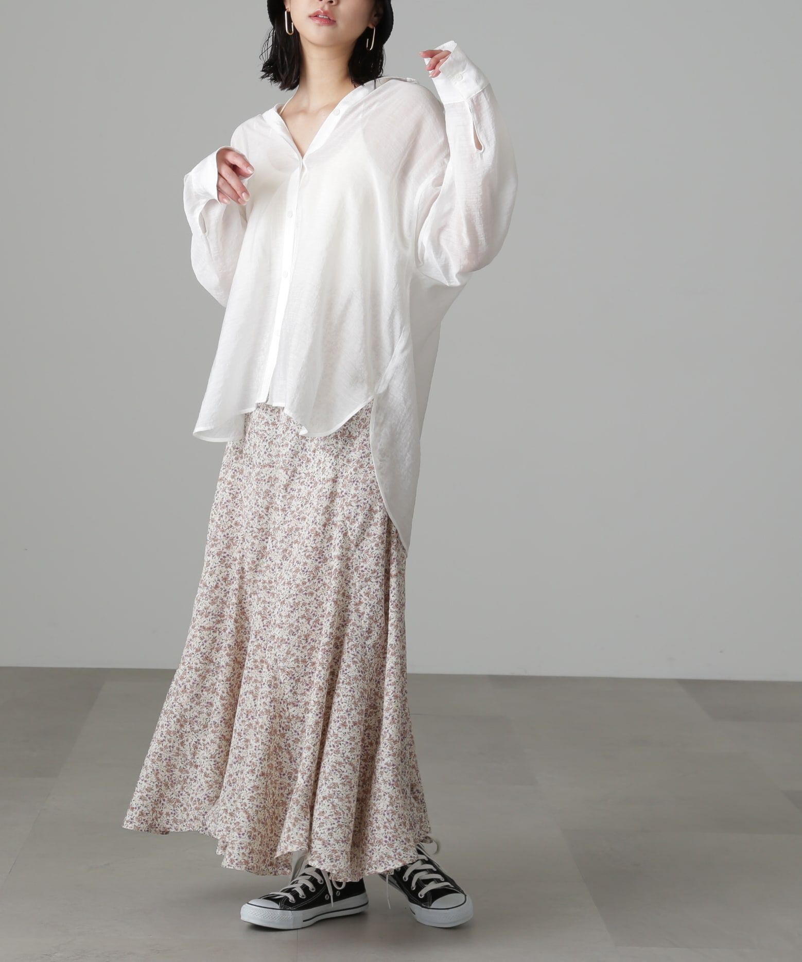  「フラワーエスカルゴマーメイドスカート」|スカート|