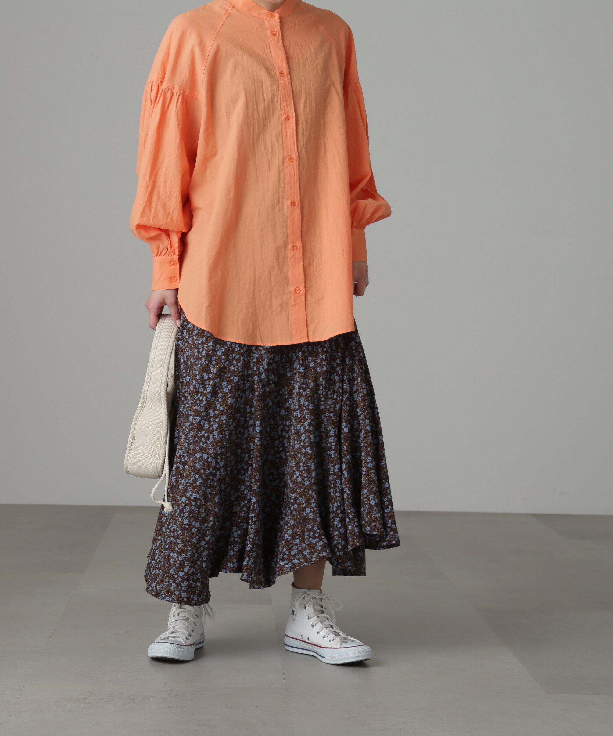  「フラワーエスカルゴマーメイドスカート」|スカート|ブラウンベー 1