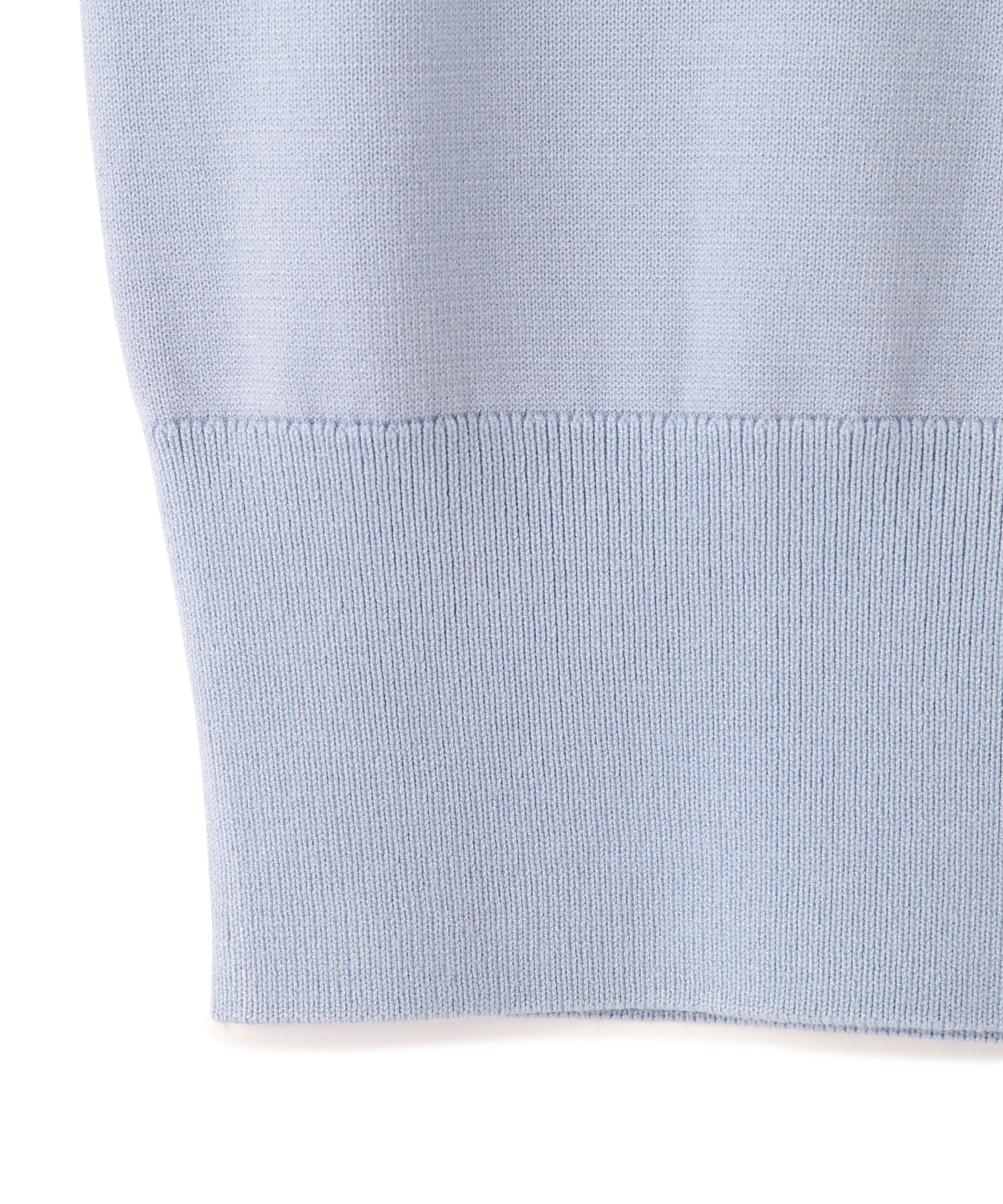  「半袖ロゴジャカードビジューニット」|ニット・セーター|