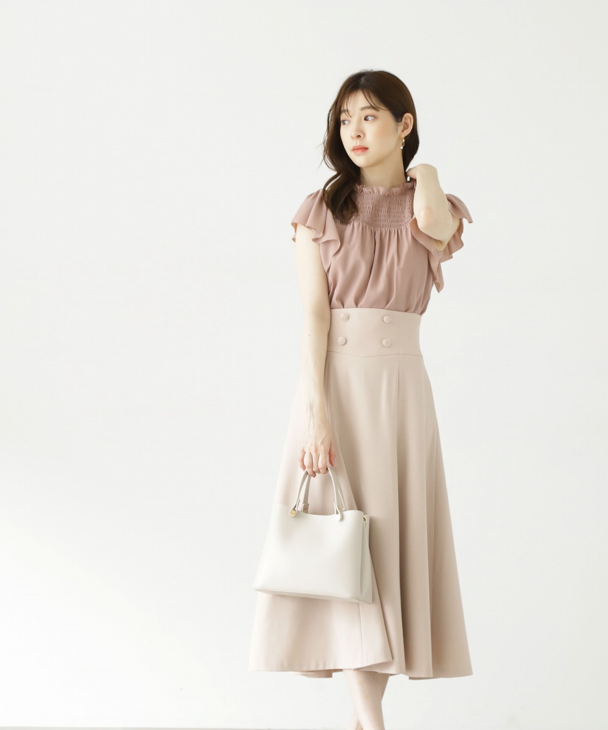 PROPORTION BODY DRESSING「ハイウエストフレアスカート」|スカート|