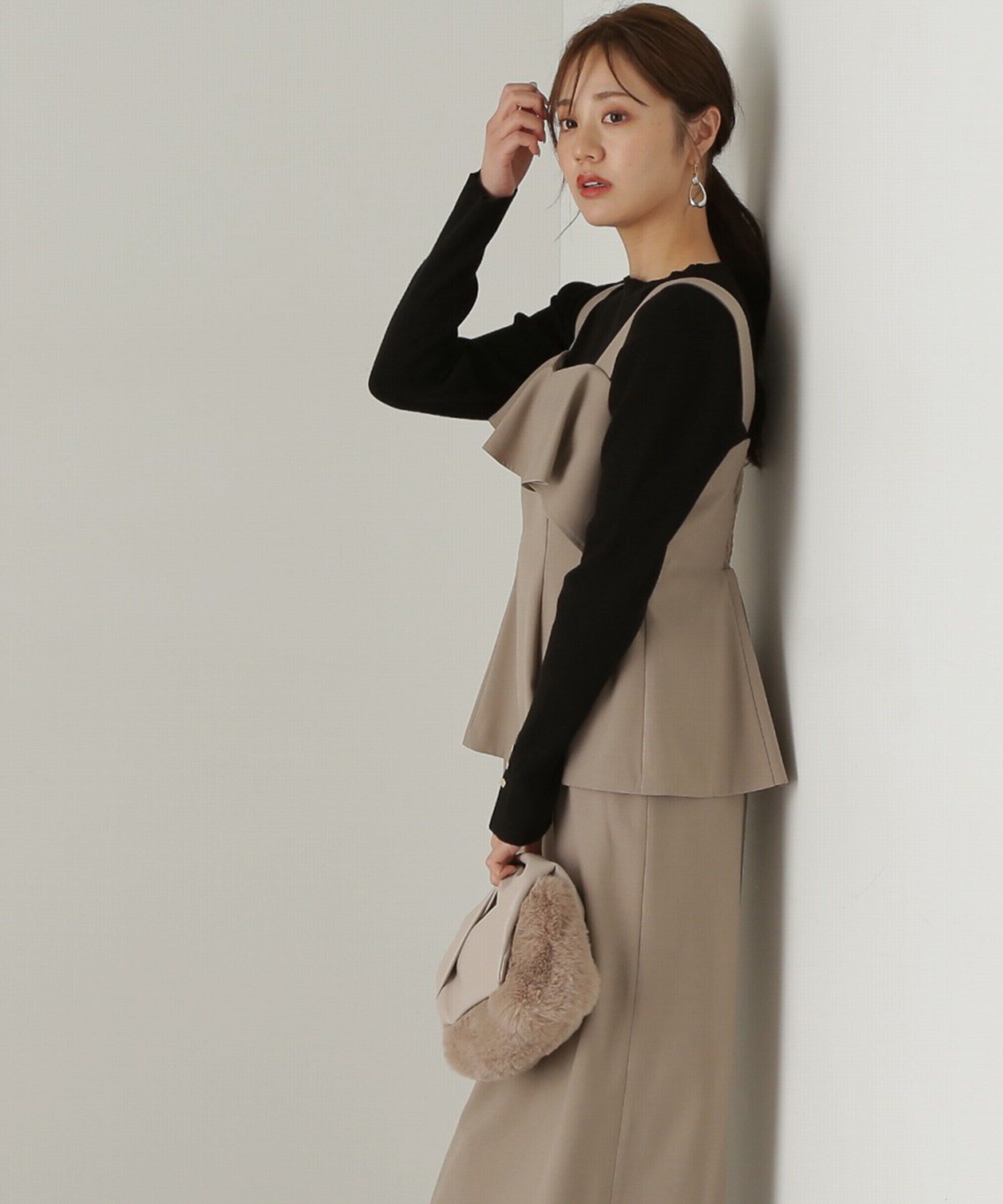 PROPORTION BODY DRESSING「ペプラムタイトジャンスカ　24AW」|ワンピース|