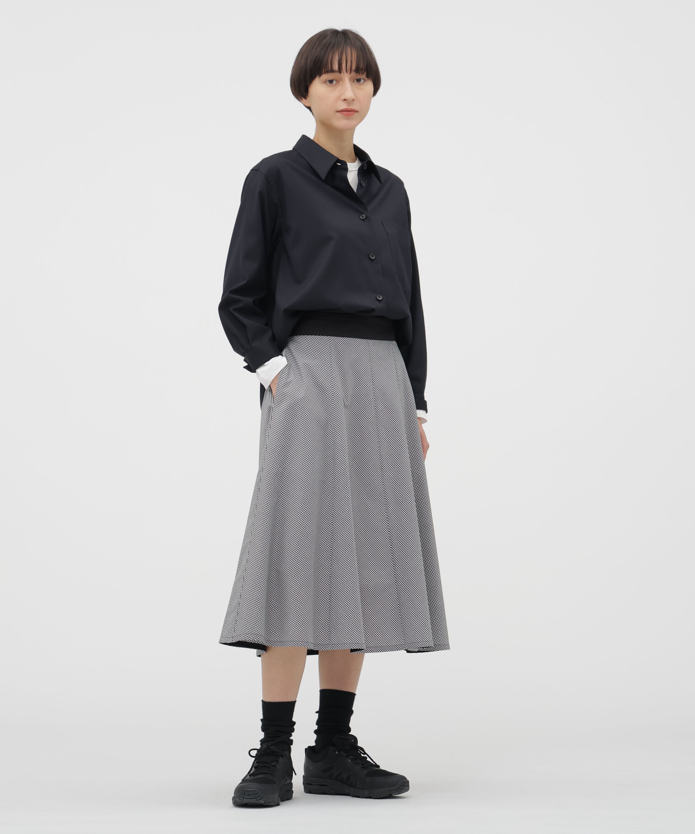  「COTTON CHECK SKIRT」|スカート|