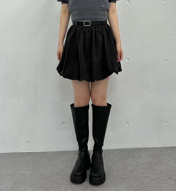 archives「ベルト付きバルーンミニスカート」|スカート|