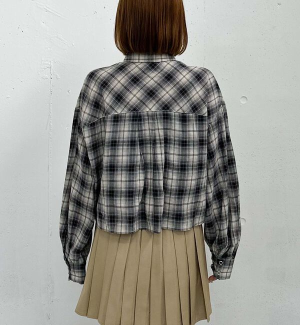 archives「チェックショートドロストシャツ」|シャツ・ブラウス|