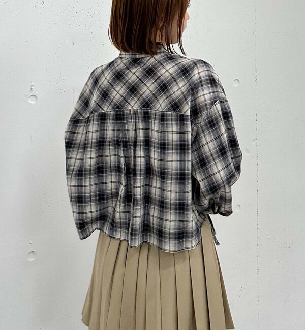 archives「チェックショートドロストシャツ」|シャツ・ブラウス|
