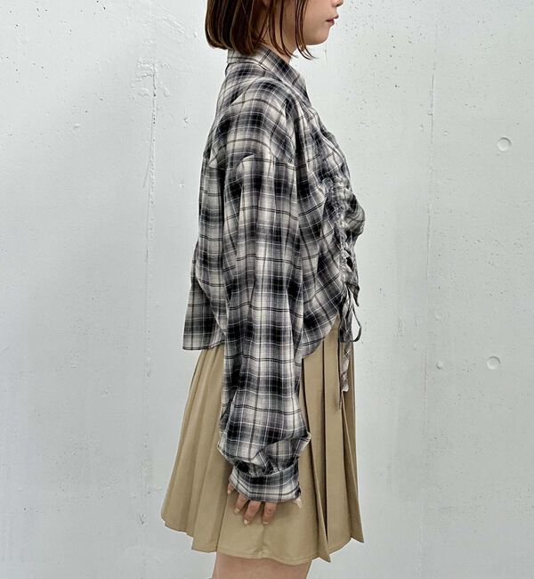 archives「チェックショートドロストシャツ」|シャツ・ブラウス|