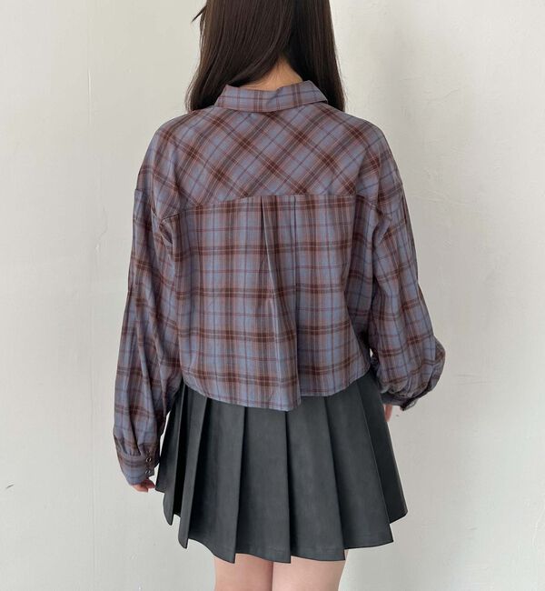 archives「チェックショートドロストシャツ」|シャツ・ブラウス|