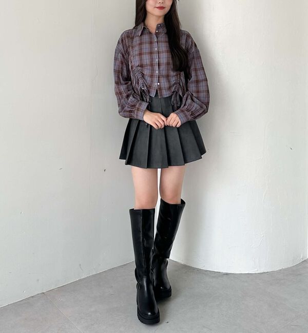 archives「チェックショートドロストシャツ」|シャツ・ブラウス|