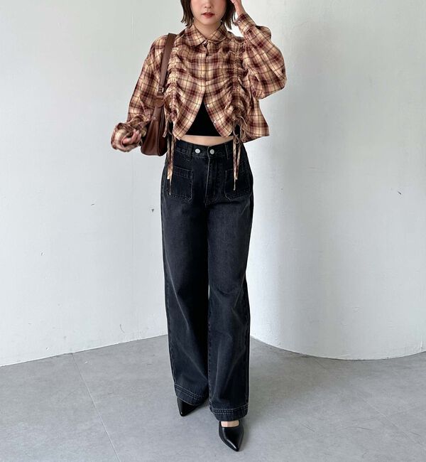 archives「チェックショートドロストシャツ」|シャツ・ブラウス|