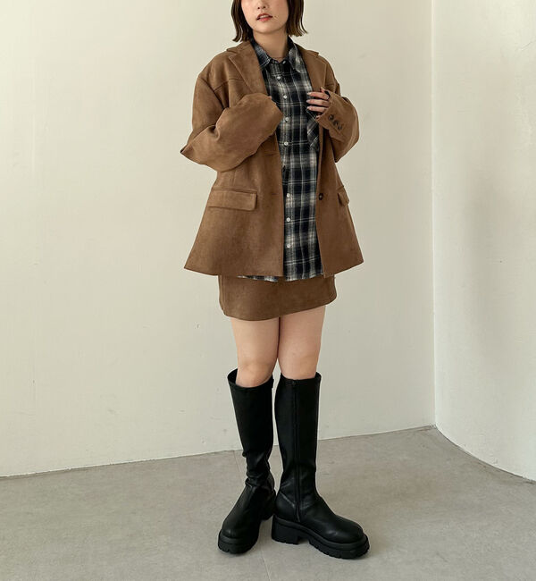 archives「スウェード台形ミニスカート」|スカート|