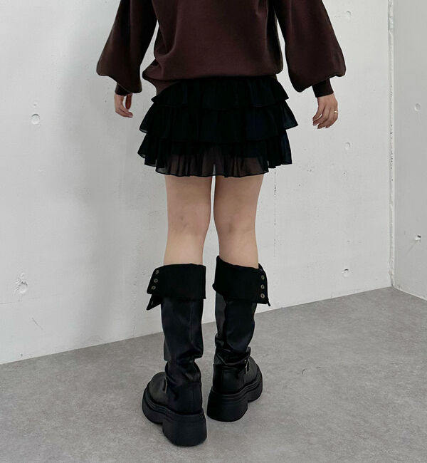 archives「アニマルソートフリルティアードスカート」|スカート|