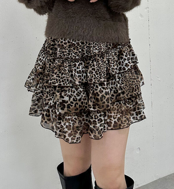 archives「アニマルソートフリルティアードスカート」|スカート|