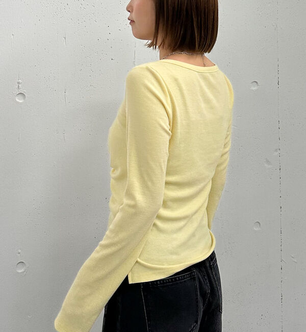archives「ボタンギャザーＶネックＴＯＰＳ」|Tシャツ・カットソー|