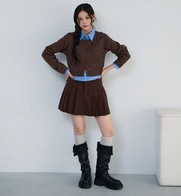 archives「サイドプリーツミニスカート」|スカート|