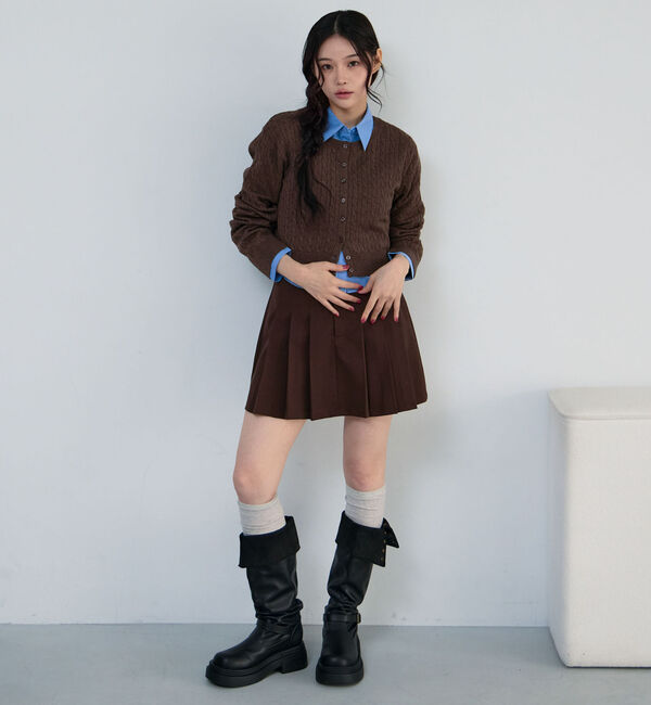 archives「サイドプリーツミニスカート」|スカート|