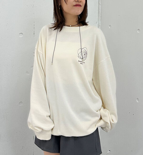 archives「胸刺繍ＢＩＧスウェット」|Tシャツ・カットソー|IVORY