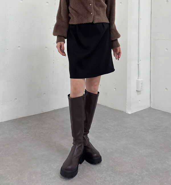 archives「ウールライク台形ミニスカート」|スカート|